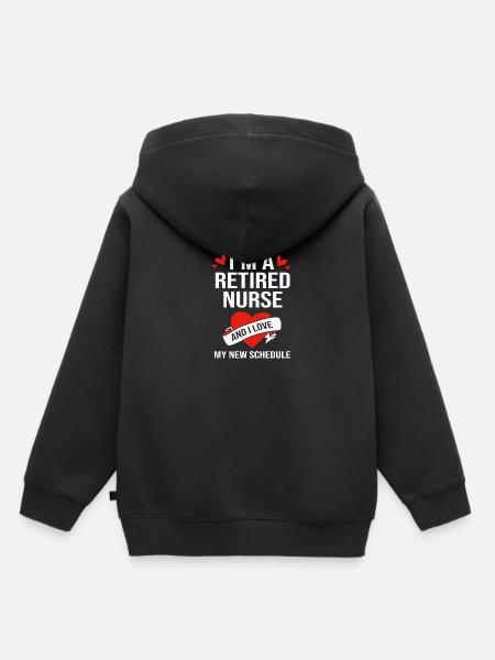 Krankenschwester Rente - Kinder Premium Organic Hoodie - Schwarz