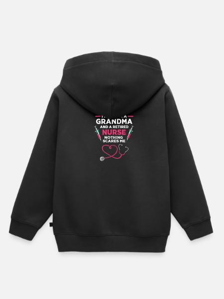 Krankenschwester Rente - Kinder Premium Organic Hoodie - Schwarz
