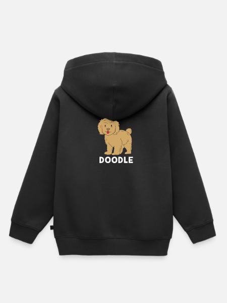Goldendoodle - Kinder Premium Organic Hoodie - Schwarz