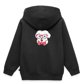 Maltais - Sweat Premium à capuche enfant bio - noir - Dos - AI Model Kid Male (0cm)