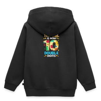 14. Geburtstag Zehn Geburtsjahr Geburtsdatum - Kinder Premium Organic Hoodie - Schwarz - Hinten - AI Model Kid Male (0cm)