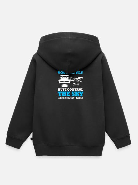 Fluglotse - Kinder Premium Organic Hoodie - Schwarz
