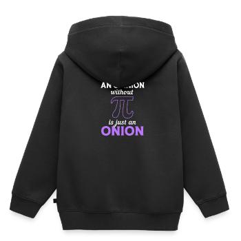 Oignon - Sweat Premium à capuche enfant bio - noir - Dos - AI Model Kid Male (0cm)
