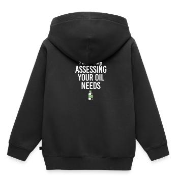 Huile essentielle - Sweat Premium à capuche enfant bio - noir - Dos - AI Model Kid Male (0cm)