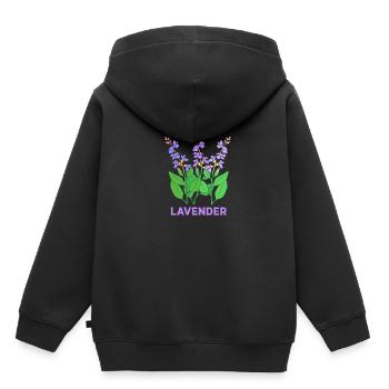 Huile essentielle - Sweat Premium à capuche enfant bio - noir - Dos - AI Model Kid Male (0cm)