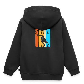 Swimming Swimmers Swimming Pool Swimming Instructors - Kids Premium Organic Hoodie - black - Back - AI Model Kid Male (0cm)