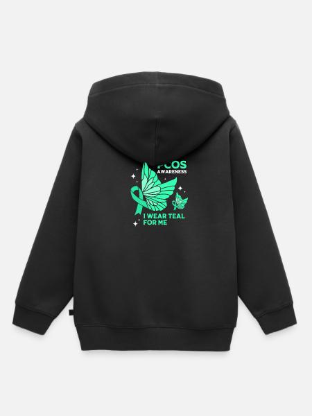 Pcos-Bewusstsein - Kinder Premium Organic Hoodie - Schwarz
