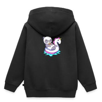 Pool Party - Kinder Premium Organic Hoodie - Schwarz - Hinten - AI Model Kid Male (0cm)