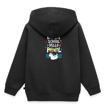 Pool Party - Kinder Premium Organic Hoodie - Schwarz - Hinten - AI Model Kid Male (0cm)
