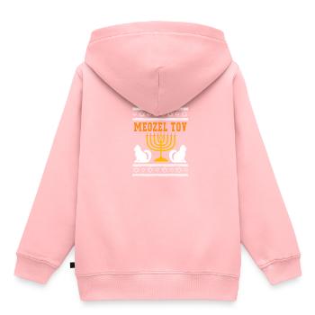 Hanoucca - Sweat Premium à capuche enfant bio - rose - Dos - AI Model Kid Female (0cm)