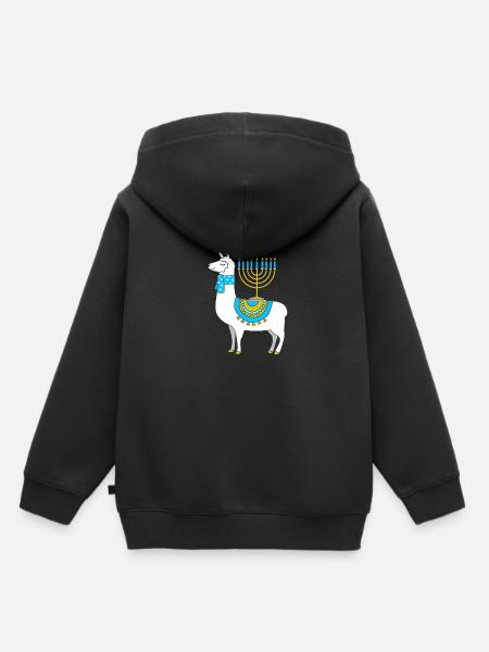 Chanukkah - Kinder Premium Organic Hoodie - Schwarz