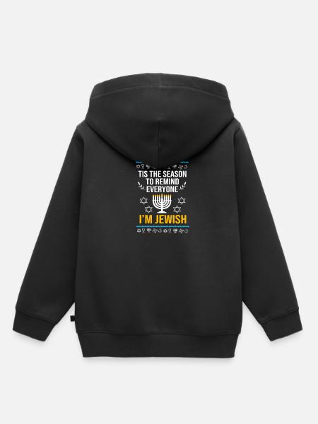 Chanukkah - Kinder Premium Organic Hoodie - Schwarz