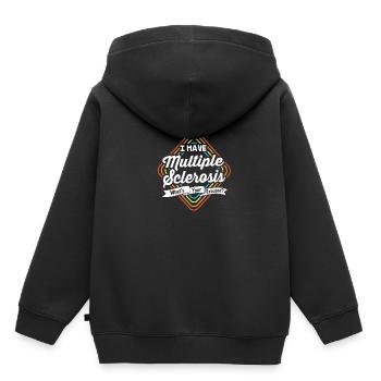 Sclérose en plaques SEP - Sweat Premium à capuche enfant bio - noir - Dos - AI Model Kid Male (0cm)