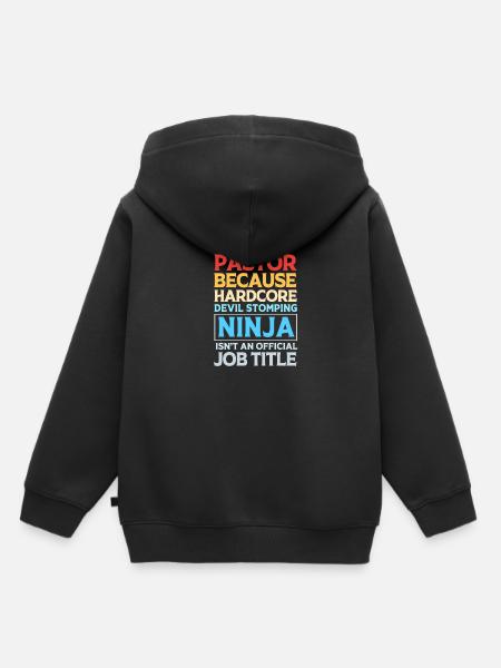 Pfarrer - Kinder Premium Organic Hoodie - Schwarz