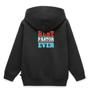 Pasteur - Sweat Premium à capuche enfant bio - noir - Dos - AI Model Kid Male (0cm)