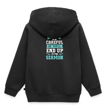 Pasteur - Sweat Premium à capuche enfant bio - noir - Dos - AI Model Kid Male (0cm)