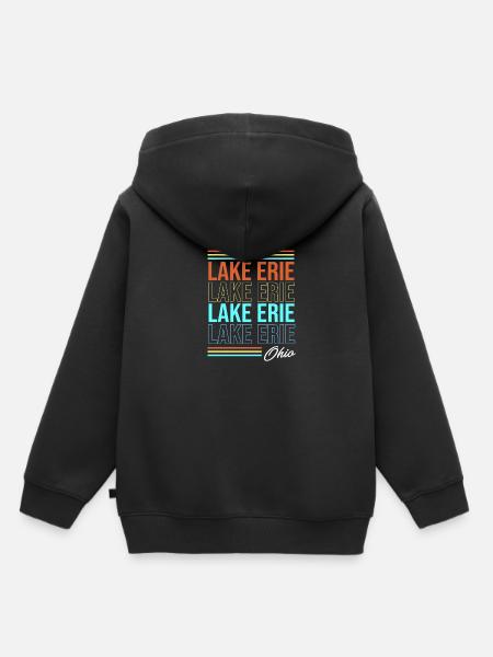 Great Lakes - Kinder Premium Organic Hoodie - Schwarz