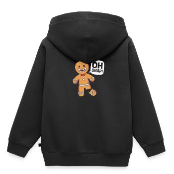 Lebkuchenmann Lebkuchenherz Lebkuchen Naschen - Kinder Premium Organic Hoodie - Schwarz - Hinten - AI Model Kid Male (0cm)