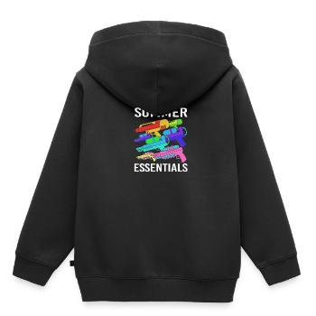 Pistolet à eau - Sweat Premium à capuche enfant bio - noir - Dos - AI Model Kid Male (0cm)