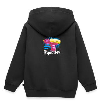 Pistolet à eau - Sweat Premium à capuche enfant bio - noir - Dos - AI Model Kid Male (0cm)