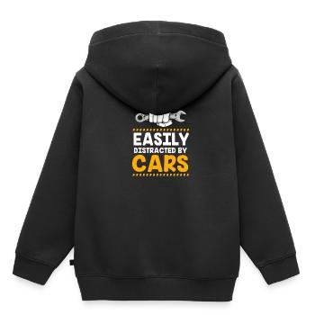 Autofahrer - Kinder Premium Organic Hoodie - Schwarz - Hinten - AI Model Kid Male (0cm)