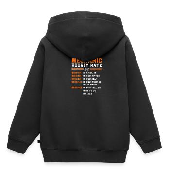 Autofahrer - Kinder Premium Organic Hoodie - Schwarz - Hinten - AI Model Kid Male (0cm)