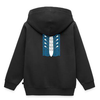 Rowing Team Rowing Rowing Rowing Boat Rowers - Kids Premium Organic Hoodie - black - Back - AI Model Kid Male (0cm)