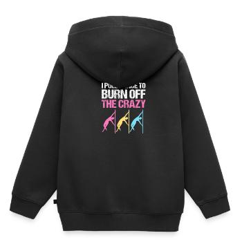 Pole Dance - Kinder Premium Organic Hoodie - Schwarz - Hinten - AI Model Kid Male (0cm)