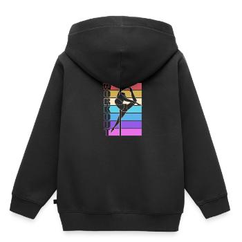 Pole Dance - Kinder Premium Organic Hoodie - Schwarz - Hinten - AI Model Kid Male (0cm)
