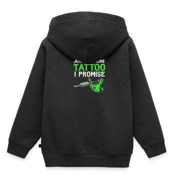 Tattoo Artist Tattoo Artist Tattooed Tattoo - Kids Premium Organic Hoodie - black - Back - AI Model Kid Male (0cm)