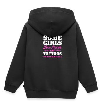Tattoo Artist Tattoo Artist Tattooed Tattoo - Kids Premium Organic Hoodie - black - Back - AI Model Kid Male (0cm)