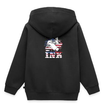 Tattoo Artist Tattoo Artist Tattooed Tattoo - Kids Premium Organic Hoodie - black - Back - AI Model Kid Male (0cm)
