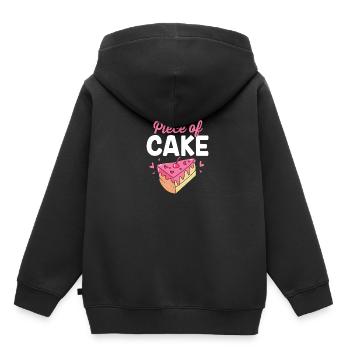 Gâteau Tartelette Décoration Gâteau - Sweat Premium à capuche enfant bio - noir - Dos - AI Model Kid Male (0cm)