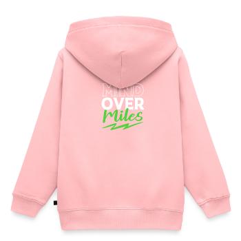 Trail running - Kids Premium Organic Hoodie - rose - Back - AI Model Kid Female (0cm)