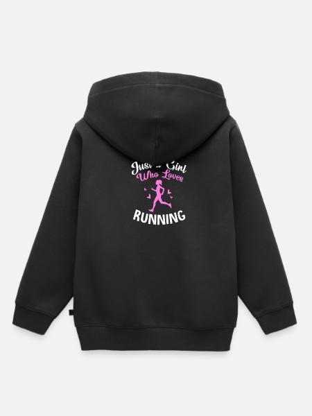 Trailrunning - Kinder Premium Organic Hoodie - Schwarz