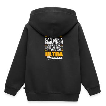 Marathon Marathon Runner - Kids Premium Organic Hoodie - black - Back - AI Model Kid Male (0cm)