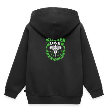 Manigance - Sweat Premium à capuche enfant bio - noir - Dos - AI Model Kid Male (0cm)