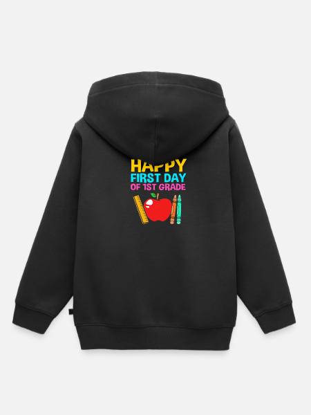 Erstklässler - Kinder Premium Organic Hoodie - Schwarz