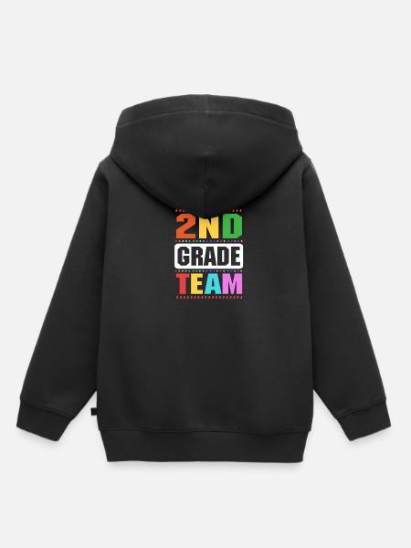 2. Klasse - Kinder Premium Organic Hoodie - Schwarz
