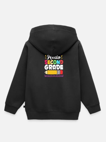 2. Klasse - Kinder Premium Organic Hoodie - Schwarz