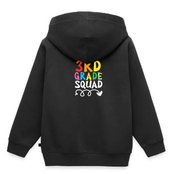 3. Klasse - Kinder Premium Organic Hoodie - Schwarz - Hinten - AI Model Kid Male (0cm)