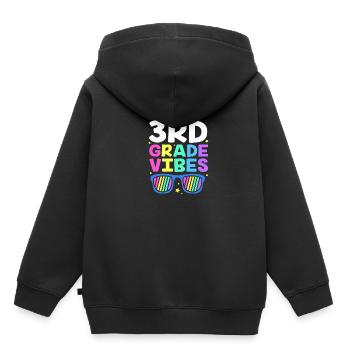 3. Klasse - Kinder Premium Organic Hoodie - Schwarz - Hinten - AI Model Kid Male (0cm)