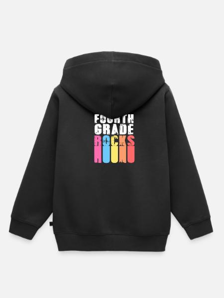 4. Klasse - Kinder Premium Organic Hoodie - Schwarz