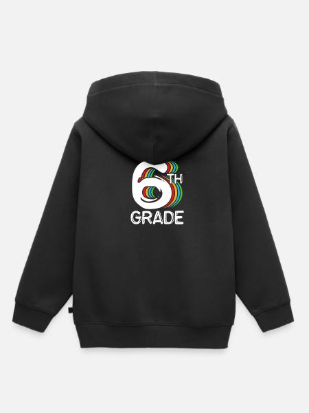 6. Klasse - Kinder Premium Organic Hoodie - Schwarz