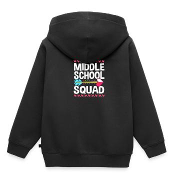 Enseignants de collège - Sweat Premium à capuche enfant bio - noir - Dos - AI Model Kid Male (0cm)