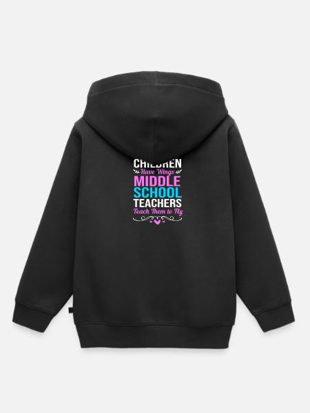 Lehrer der Mittelstufe - Kinder Premium Organic Hoodie - Schwarz