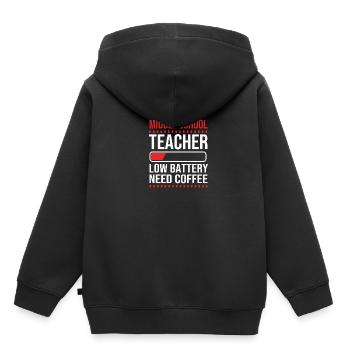 Enseignants de collège - Sweat Premium à capuche enfant bio - noir - Dos - AI Model Kid Male (0cm)