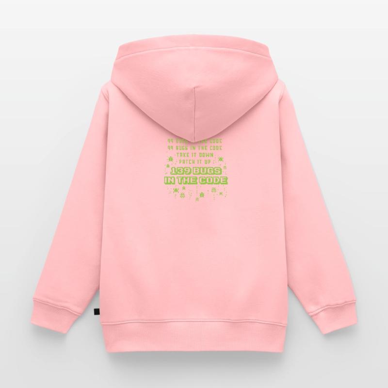 99 Bugs im Code Programmer Source Coding Desig Kinder Premium Organic Hoodie