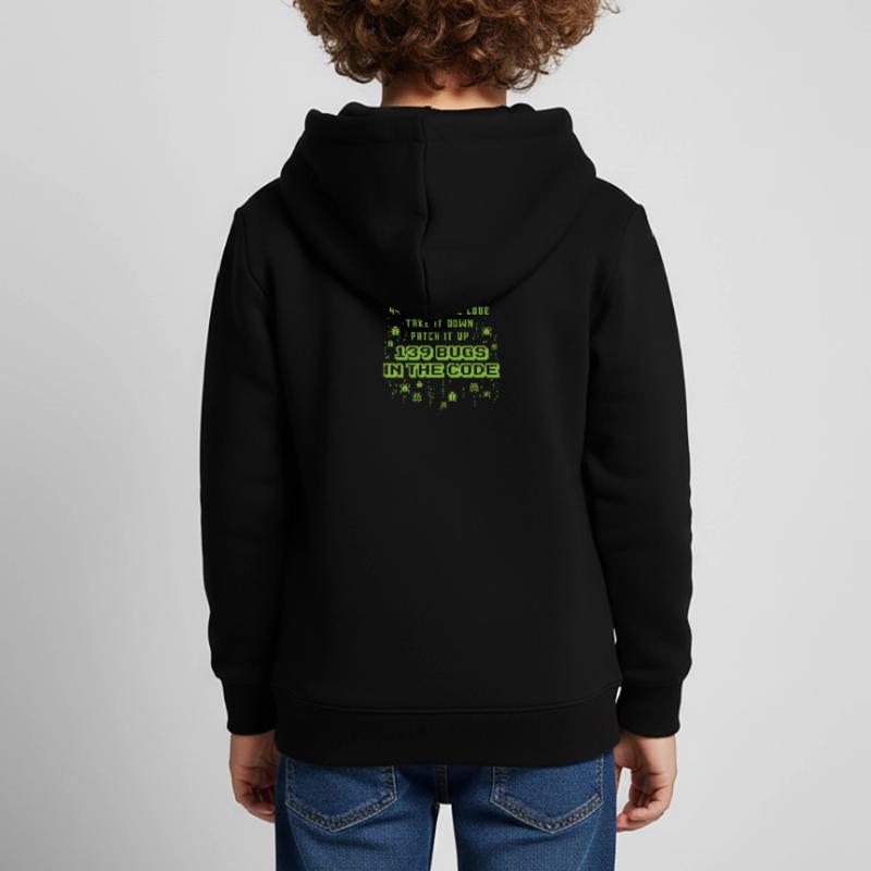 99 Bugs im Code Programmer Source Coding Desig Kinder Premium Organic Hoodie