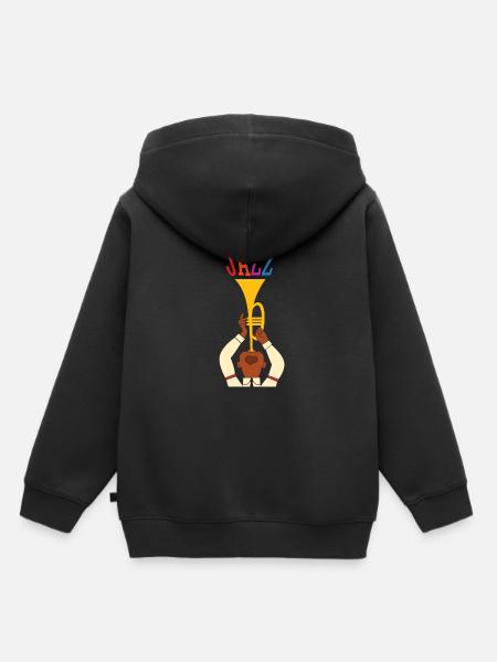 Jazz - Kinder Premium Organic Hoodie - Schwarz